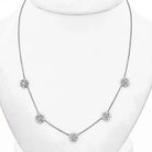 Van Cleef & Arpels 18K White Gold Fleurette Necklace - The Back Vault