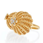 Cartier 18K Yellow Gold Cactus Bypass Ring - The Back Vault