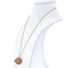 Cartier 18K Yellow Gold Cactus 6 Diamond Pendant Necklace - The Back Vault