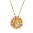 Cartier 18K Yellow Gold Cactus 6 Diamond Pendant Necklace - The Back Vault