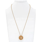 Cartier 18K Yellow Gold Cactus 6 Diamond Pendant Necklace - The Back Vault