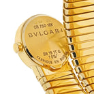 Bvlgari 18K Yellow Gold Tubogas Serpenti Black Diamond Dial Vintage Wrap Women Watch - The Back Vault