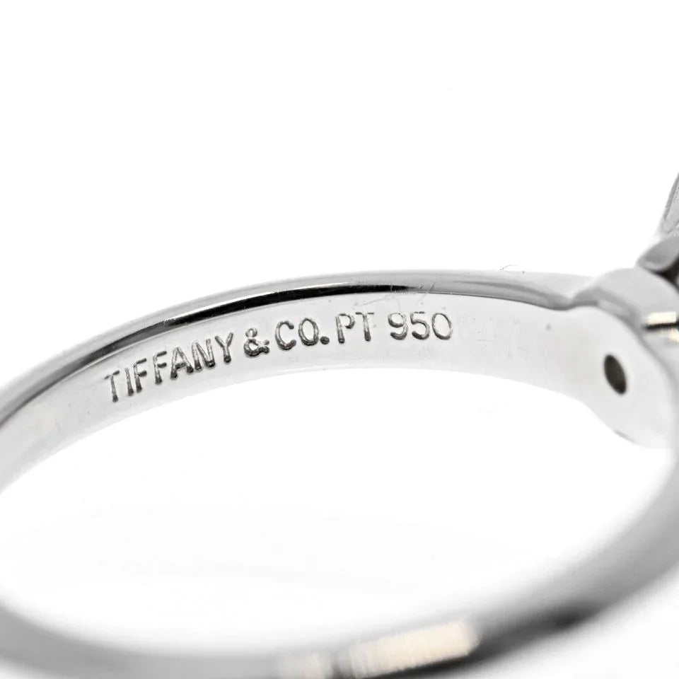 Tiffany & Co. Platinum 1.55 Carat I VS1 Round Cut Six Prong Diamond Engagement Ring - The Back Vault