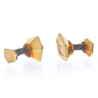 David Webb 18K Rose Gold Gemini Horoscope Vintage Cuff Links - The Back Vault