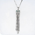 Cartier 18K White Gold Diamond Panthere With Tassels On A Signature Chain Necklace - The Back Vault