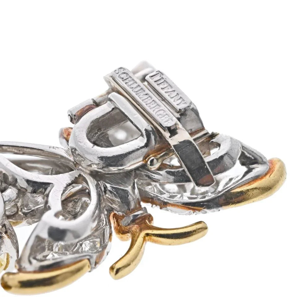 Tiffany & Co. Schlumberger Platinum & 18K Yellow Gold Butterfly Motif Bracelet - The Back Vault