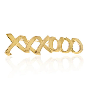 Tiffany & Co. 18K Yellow Gold Paloma Picasso XO Brooch