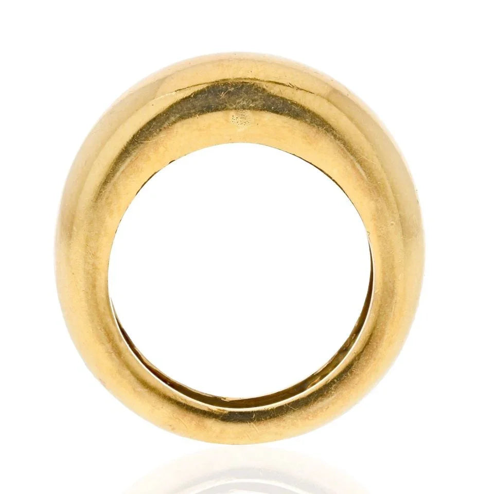Chaumet 18K Yellow Gold Dome High Polish Band Ring - The Back Vault