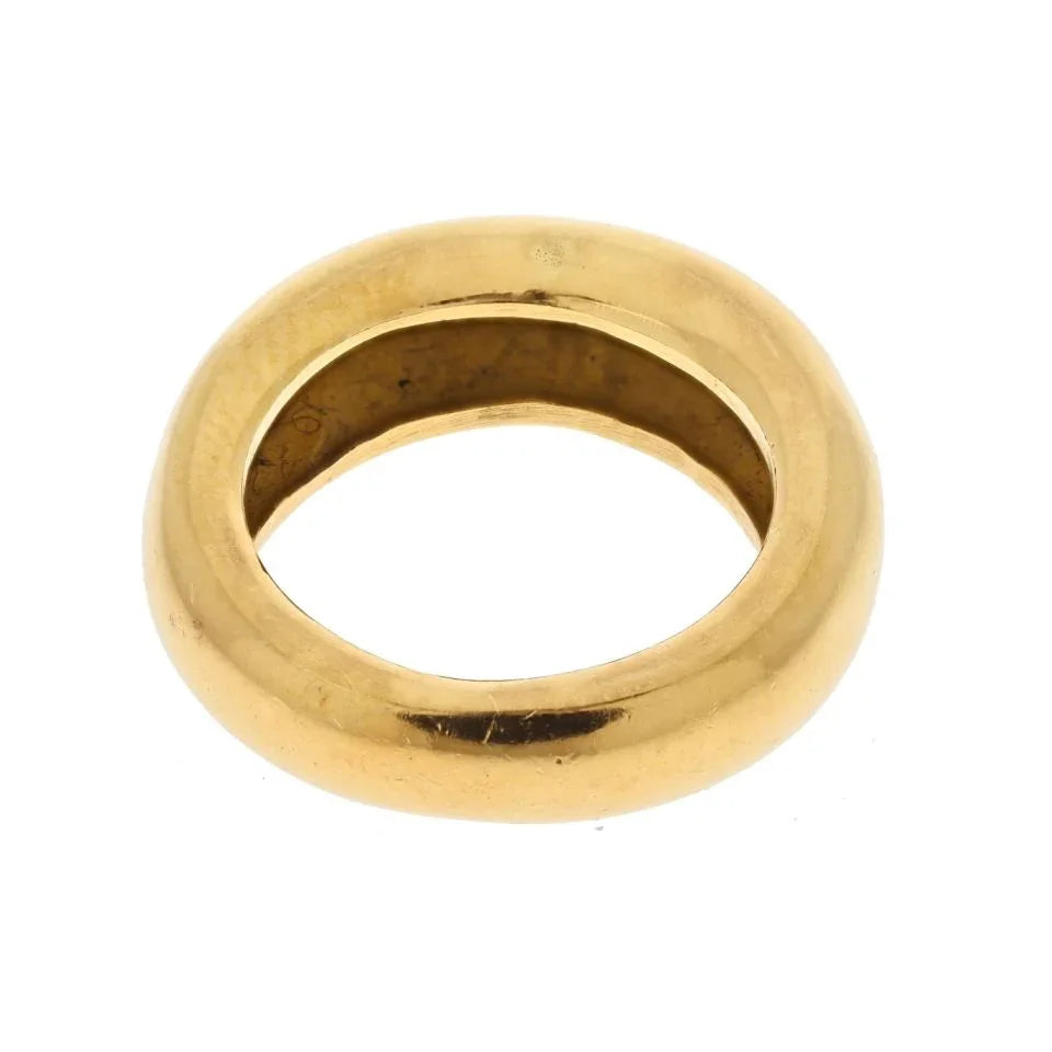 Chaumet 18K Yellow Gold Dome High Polish Band Ring - The Back Vault