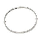 Cartier 18K White Gold Love 6 Diamond Bangle Size 18 Circa 1998 Bracelet - The Back Vault