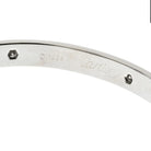 Cartier 18K White Gold Love 6 Diamond Bangle Size 18 Circa 1998 Bracelet - The Back Vault