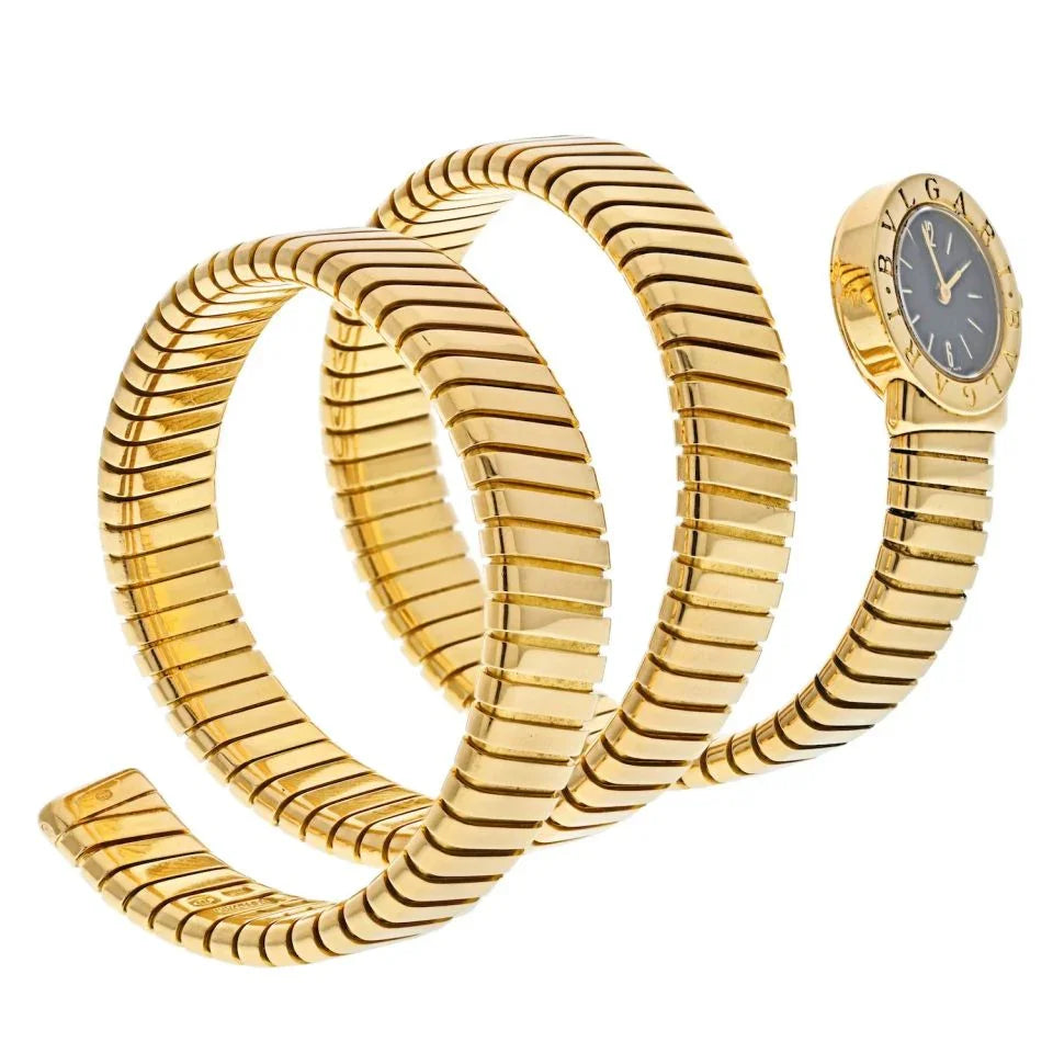 Bvlgari 18K Yellow Gold Serpenti Vintage BB19 Women Watch - The Back Vault