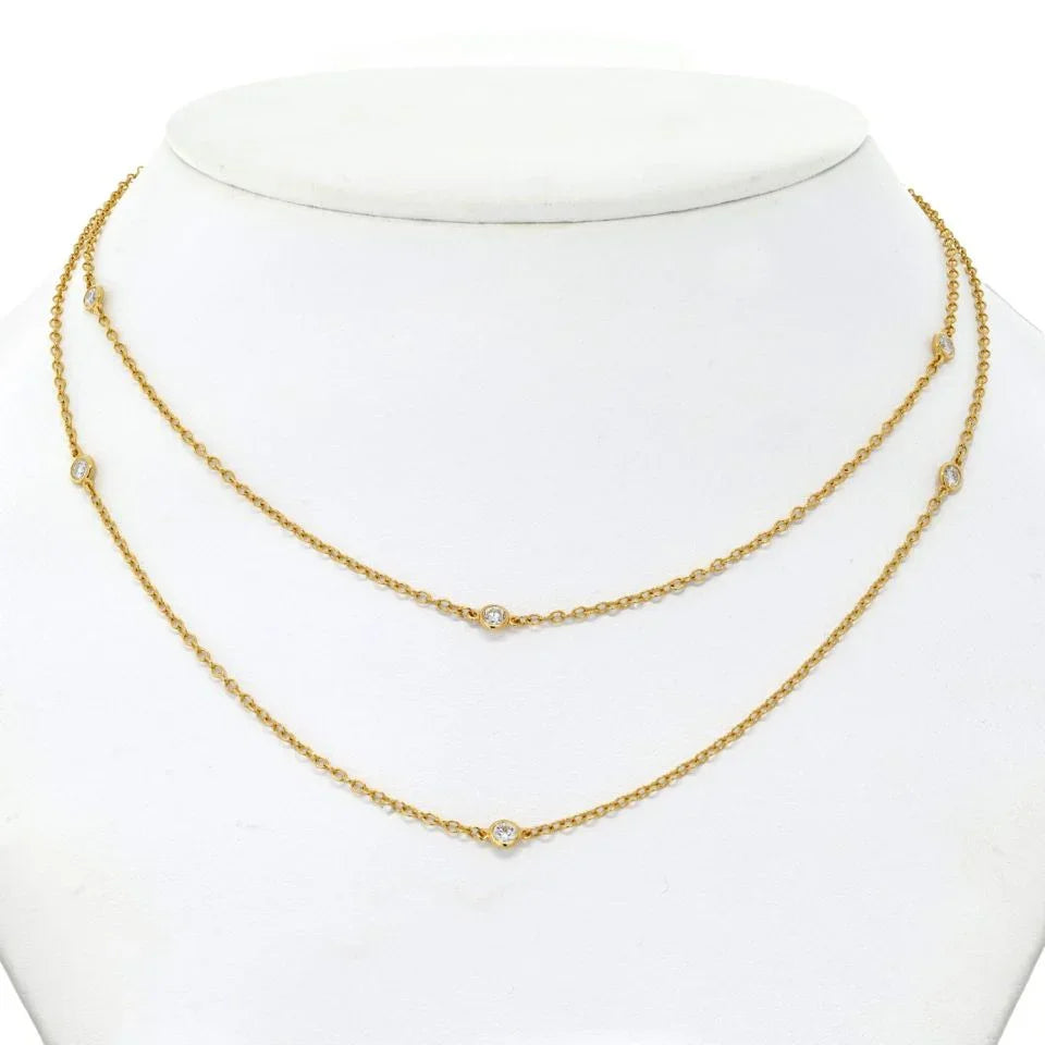 Tiffany & Co. 18K Yellow Gold Elsa Peretti Necklace - The Back Vault