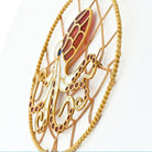 18K Yellow Gold Octopus in a Web Pendant - The Back Vault