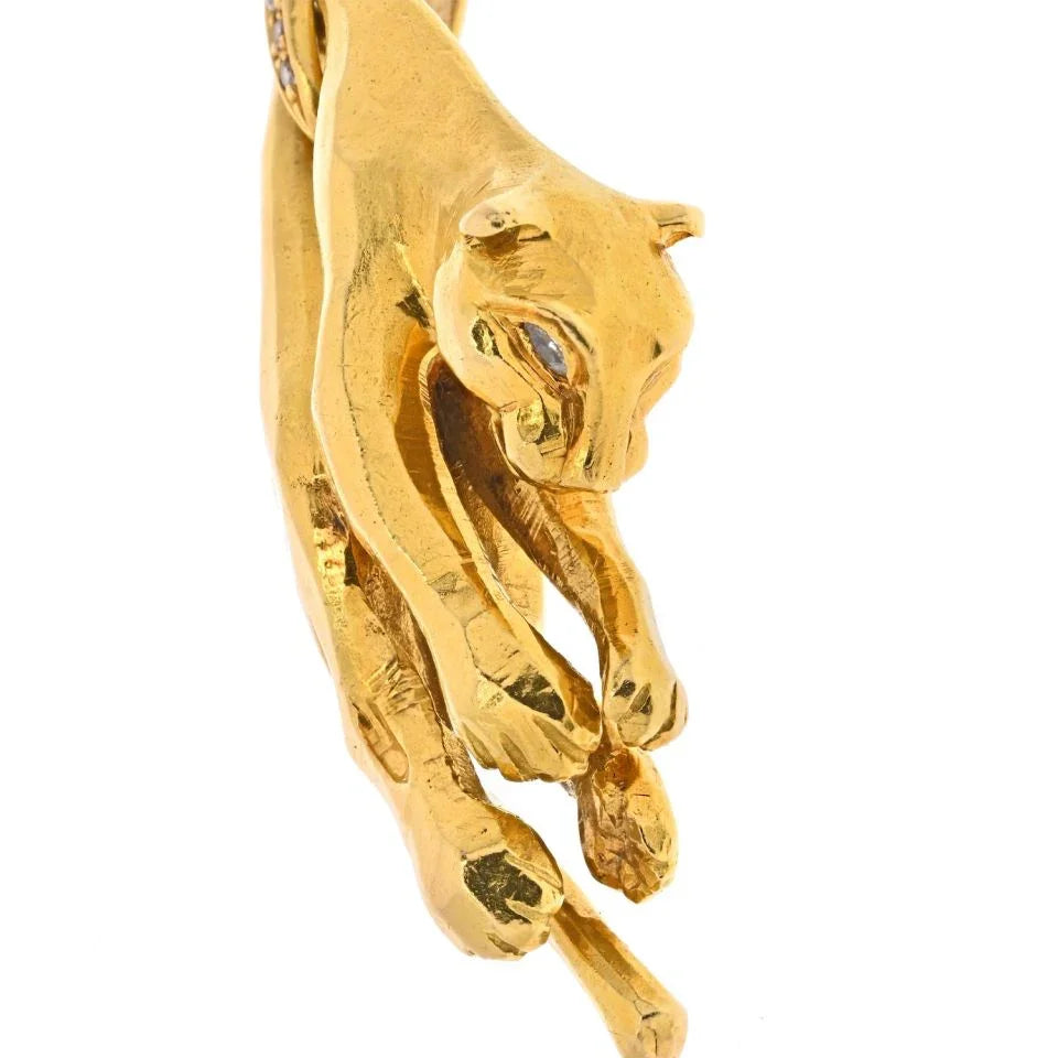 Cartier 18K Yellow Gold Iconic Panthere Pendant - The Back Vault