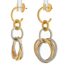 Cartier 18K Tri Color Trinity Dangling Earrings - The Back Vault