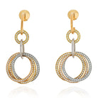 Cartier 18K Tri Color Trinity Dangling Earrings - The Back Vault