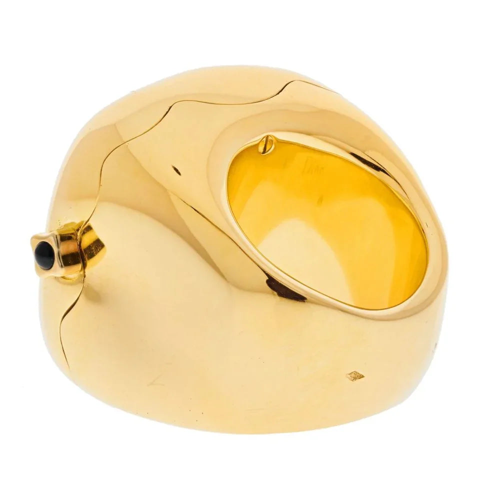 Christian Dior 18K Yellow Gold Nougat Watch Ring - The Back Vault