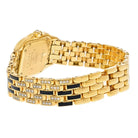 Cartier 18K Yellow Gold Panthere Maillon Black Lacquer Diamond Women Watch - The Back Vault
