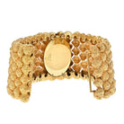 Piaget 18K Yellow Gold 1970's Nugget Oval Tiger Eye Dial Watch - The Back Vault