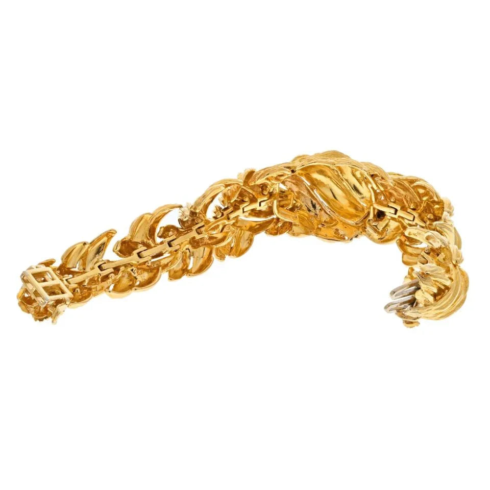 David Webb Platinum & 18K Yellow Gold Bracelet - The Back Vault