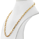Cartier 18K Yellow Gold Santos Link 21 Inch Chain Necklace - The Back Vault