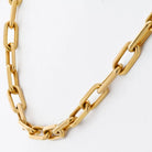 Cartier 18K Yellow Gold Santos Link 21 Inch Chain Necklace - The Back Vault