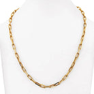 Cartier 18K Yellow Gold Santos Link 21 Inch Chain Necklace - The Back Vault