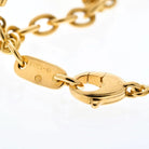 David Webb 18K Yellow Gold Carved Jade Link Chain Necklace - The Back Vault