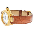 Cartier 18K Yellow Gold Smooth Bezel White Dial Automatic Women Watch - The Back Vault