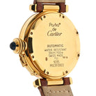 Cartier 18K Yellow Gold Smooth Bezel White Dial Automatic Women Watch - The Back Vault