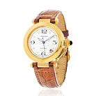 Cartier 18K Yellow Gold Smooth Bezel White Dial Automatic Women Watch - The Back Vault
