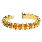 Tiffany & Co. Schlumberger Platinum & 18K Yellow Gold Coper Turquoise Bracelet - The Back Vault