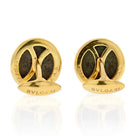 Bvlgari 18K Yellow Gold Coin Cuff Links - The Back Vault