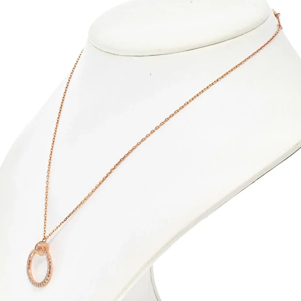 Cartier Juste Un Clou 18K Rose Gold Juste Un Clou Pave Diamond Pendant Necklace - The Back Vault