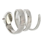 Bvlgari Stainless Steel Serpenti Tubogas White Dial Double Wrap Women Watch - The Back Vault