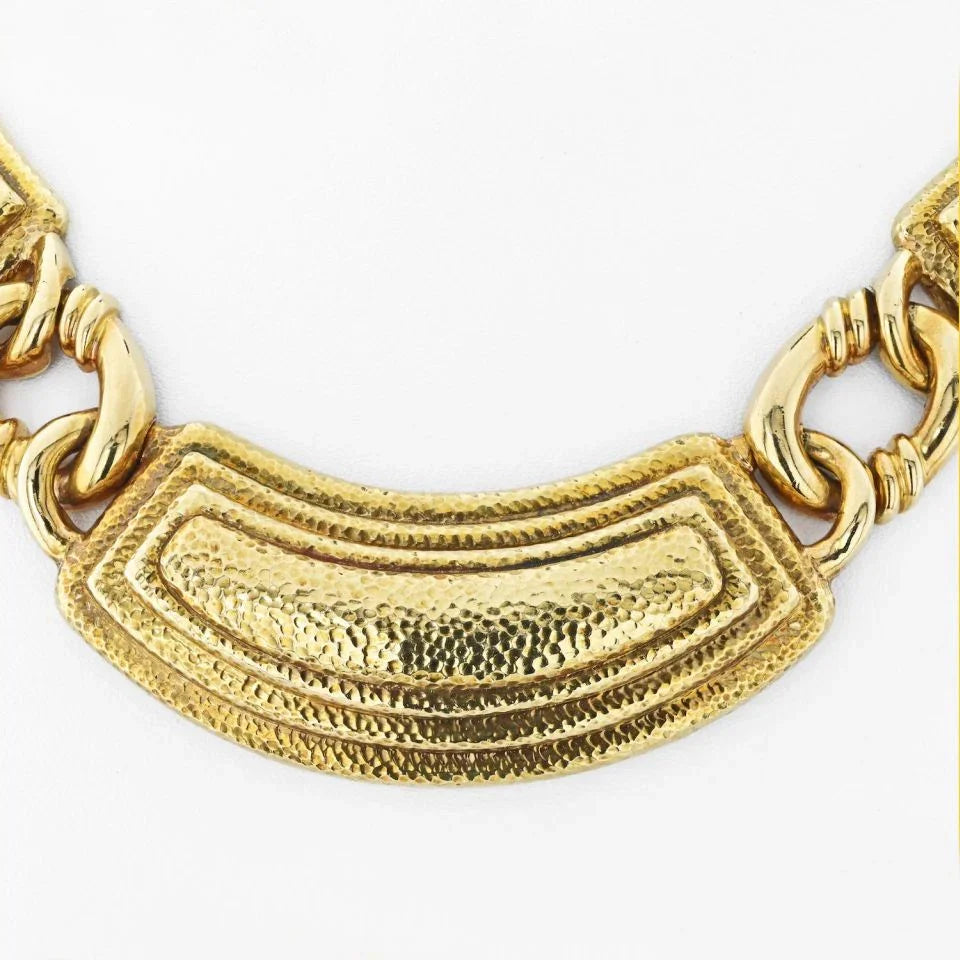David Webb Platinum & 18K Yellow Gold Ancient World Necklace - The Back Vault