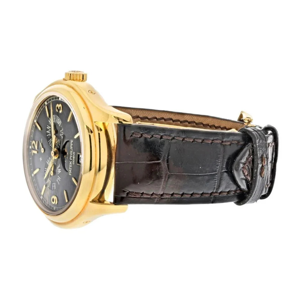 Patek Philippe 18K Yellow Gold 5146 39mm Annual Calendar Moon Women Watch - The Back Vault