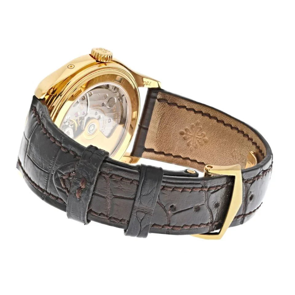 Patek Philippe 18K Yellow Gold 5146 39mm Annual Calendar Moon Women Watch - The Back Vault