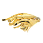 Cartier 18K Yellow Gold Hanging Panthere Diamond Eyes Pendant - The Back Vault