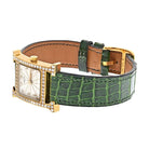 Hermes 18K Yellow Gold Heure H Diamond 30mm HH 1.286 Women Watch - The Back Vault