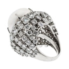 David Webb Platinum Diamond And South Sea Pearl Cocktail Ring - The Back Vault