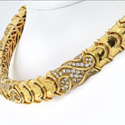 Bvlgari 18K Yellow Gold 5.00cttw Diamond Choker Necklace - The Back Vault