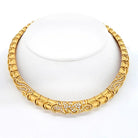 Bvlgari 18K Yellow Gold 5.00cttw Diamond Choker Necklace - The Back Vault