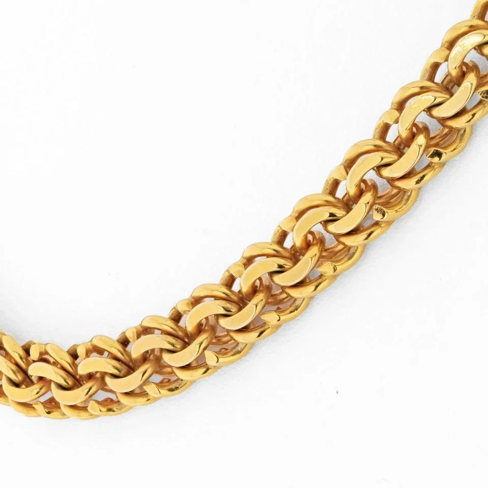 Cartier 18K Yellow Gold Byzantine 16 inches Chain Necklace - The Back Vault