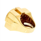 David Webb Platinum & 18K Yellow Gold Opal And Diamond Cocktail Ring - The Back Vault