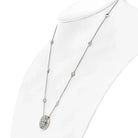 5.00cttw Diamond Cluster Round Pendant Necklace - The Back Vault