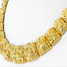 David Webb Platinum & 18K Yellow Gold Nugget Choker Necklace - The Back Vault