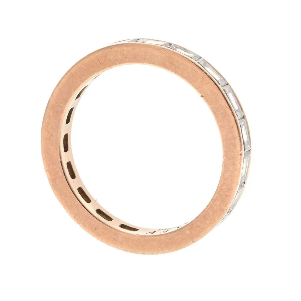 Graff 18K Rose Gold Baguette Diamond Eternity Eternity Band - The Back Vault
