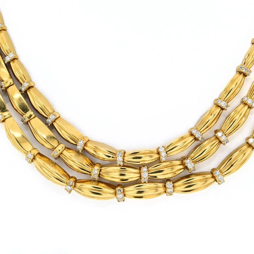 Tiffany & Co. 18K Yellow Gold Triple Strand Necklace - The Back Vault